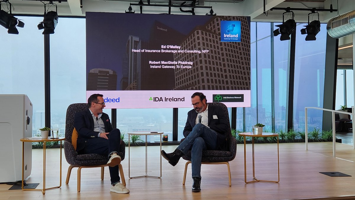 Paul McArdle (@paulatthepanel) on Twitter photo Now listening to Ed O'Malley from <a href="/nfp/">NFP, an Aon company</a> on M&A and scaling, chatting to <a href="/RobMacGP/">Robert Mac Giolla Ph</a> at the <a href="/GatewayToEurope/">IrelandGatewayToEurope</a> breakfast briefing in <a href="/indeed/">Indeed</a> in Austin. Now listening to Ed O'Malley from <a href="/nfp/">NFP, an Aon company</a> on M&A and scaling, chatting to <a href="/RobMacGP/">Robert Mac Giolla Ph</a> at the <a href="/GatewayToEurope/">IrelandGatewayToEurope</a> breakfast briefing in <a href="/indeed/">Indeed</a> in Austin.
