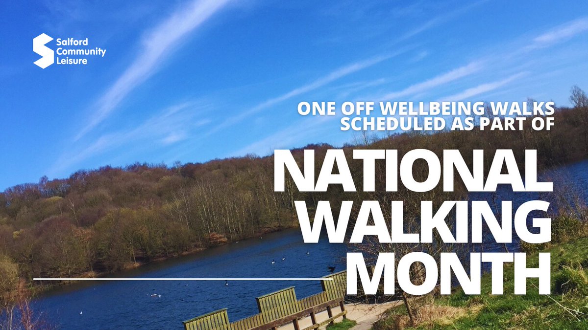 Aligning with May’s #NationalWalkingMonth, our Active Lifestyles team have put together a series of extra ‘One Off’ Wellbeing Walks across Salford to form part of the GM Walking Festival.

All walks are 30 minutes or 1 hour in length &amp; free to attend.

buff.ly/49Hvku8