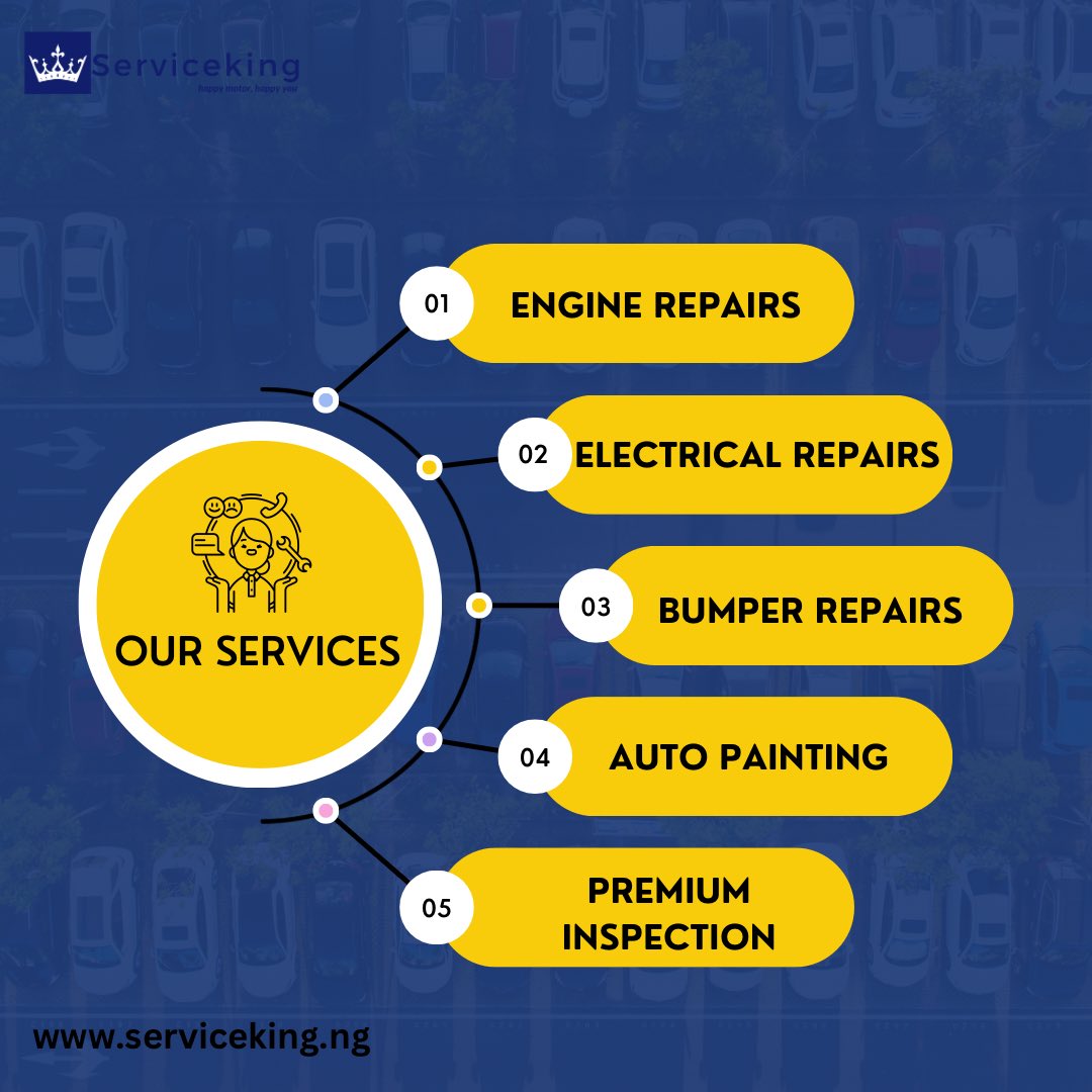 We cater for ALL your vehicle needs 💯💯💯

#automechanic #carmechanic #car #cars #ibadanmechanic #carautos #carlovers #carsofx #carrepaircompany #carrepair #carrepairworkshop #mechanic #mechanicworkshop #servicekingnigeria #serviceking