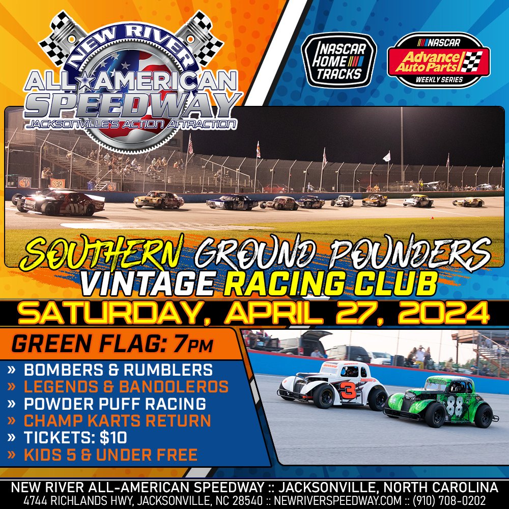 After opening the season with the biggest race in New River All American Speedway history, a fun night of racing is on tap, just 10 days from today. @NASCARRegional | @USLegendCars