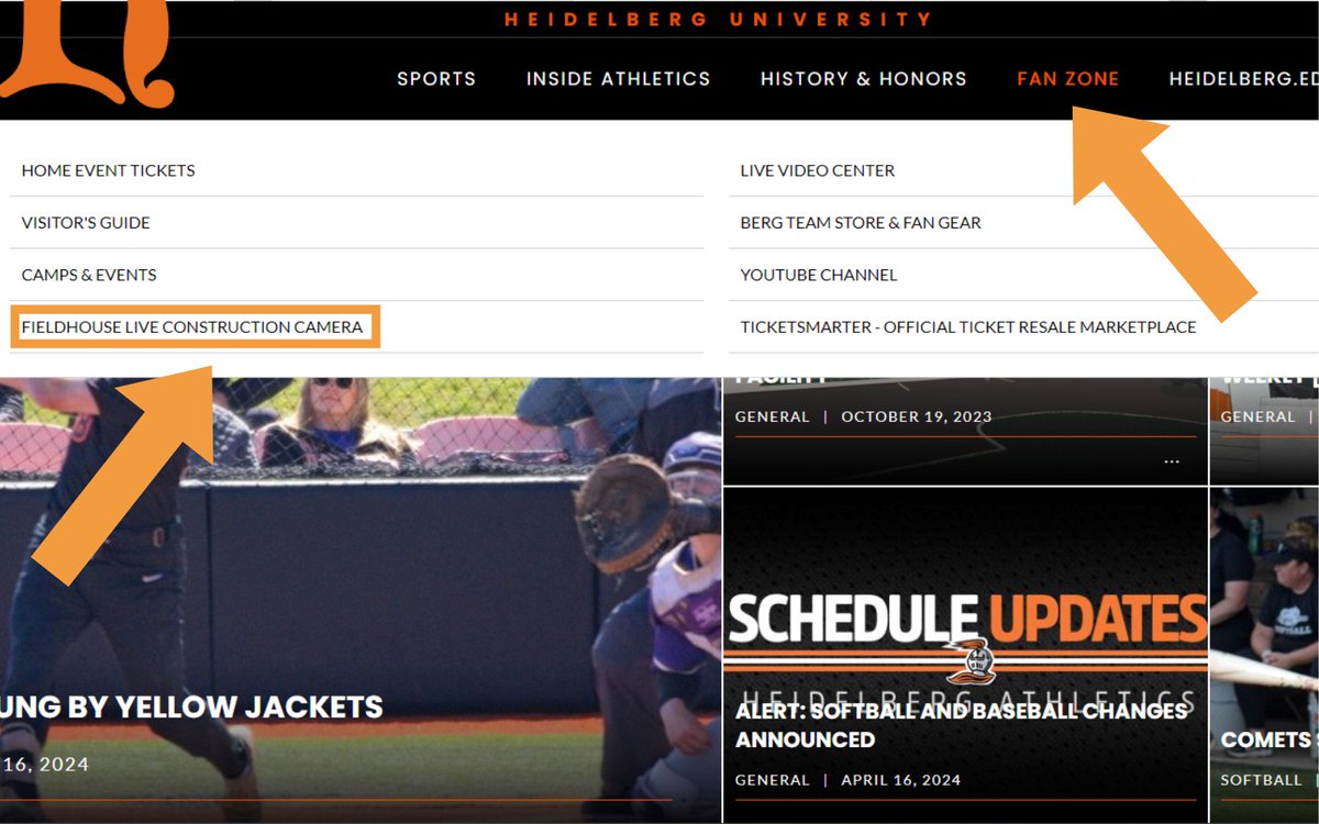 It's starting to feel real, the Fieldhouse is well underway! 

We now have a 24-hour live stream available to stay updated on the progress of our new home -- check it out!
streamer.heidelberg.edu