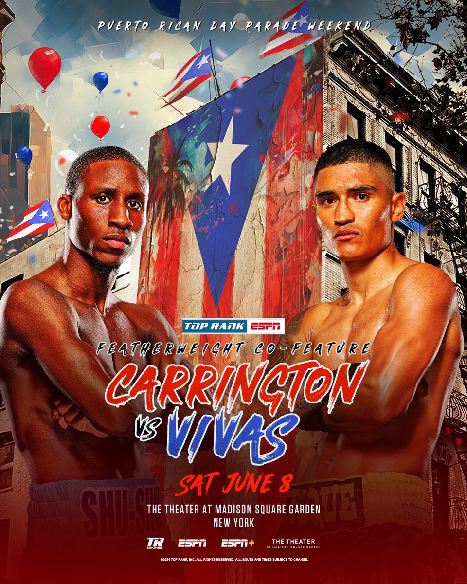 THE SHU SHU SHOW RETURNS 😤 @B_Carrington1 takes on Mexico's Jose Enrique Vivas in our co-feature slot. #ZayasTeixeira | On-sale April 24