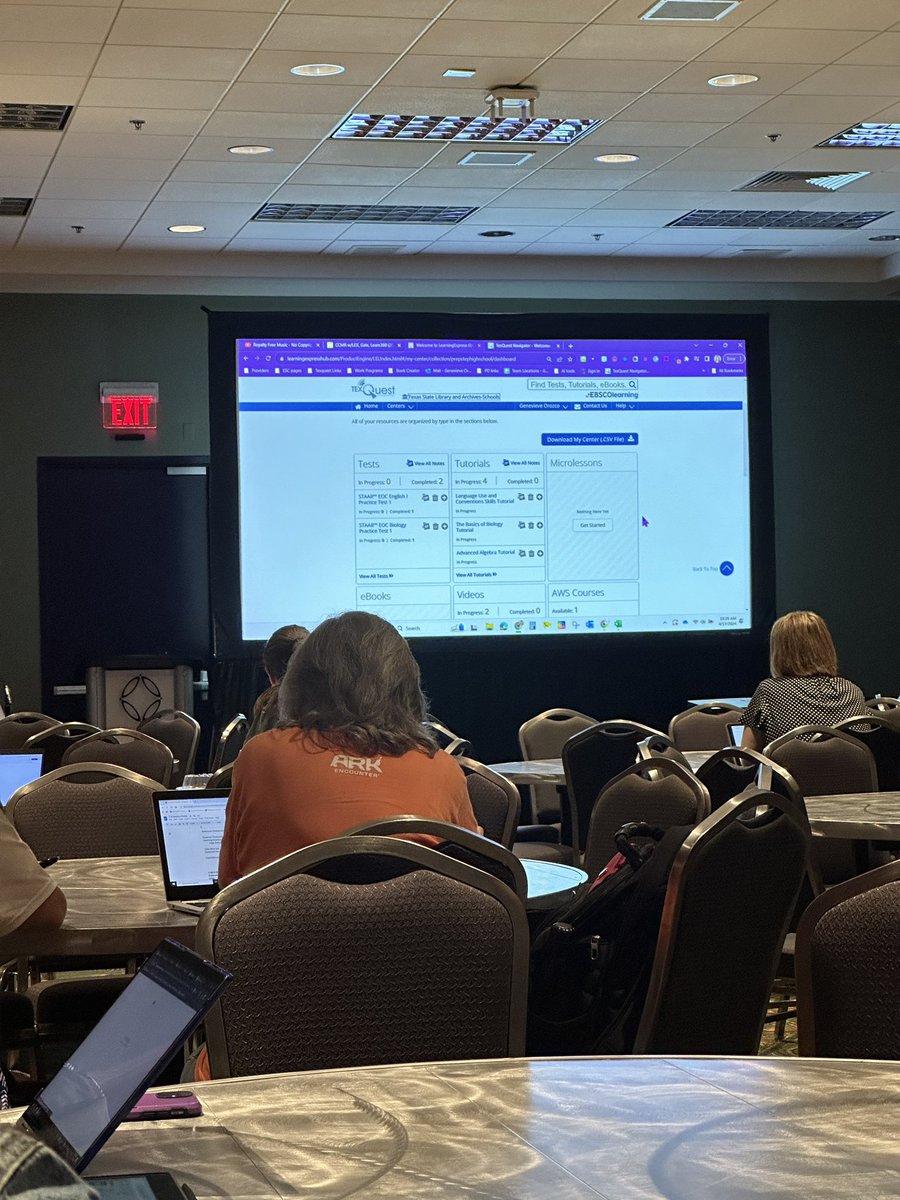 Guess what I’m learning more about? It’s my favorite library resource: TexQuest, specifically resources to support CCMR. #TXLA24
