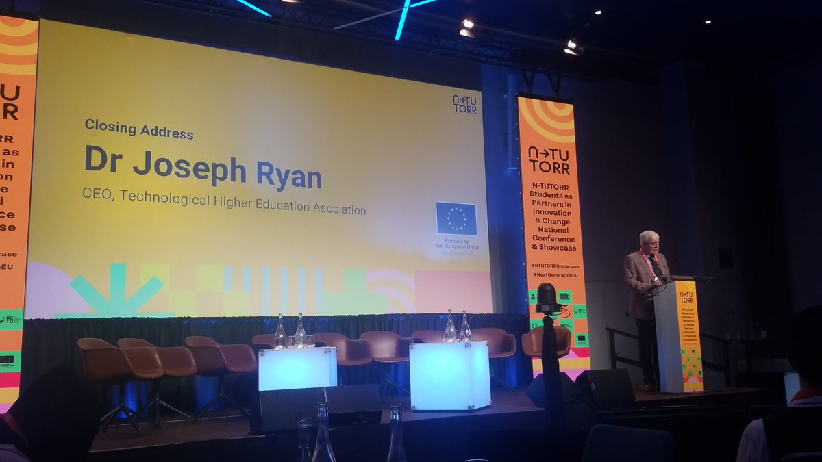 And closing remarks from @Dr_JosephRyan at #NTUTORRShowcase reflecting on the value, sharing, generosity of spirit demonstrated to date with @ntutorr with funding from #NextGenerationEU