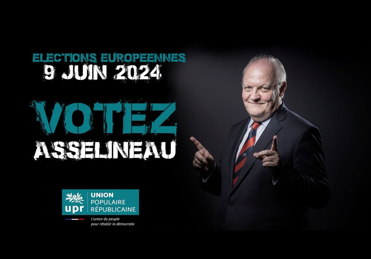 Le 9 Juin votons en MASSE pour le seul chef de liste 100% PRO FRANCE ⬇️⬇️⬇️🇫🇷
 🗳️ @f_asselineau et la liste UPR !
Short de 0,52 min⤵️
Libérez la France ! Votez Asselineau ! #asselineau #frexit #upr #politiq... youtu.be/G22tDXoT_fU?si… via @YouTube