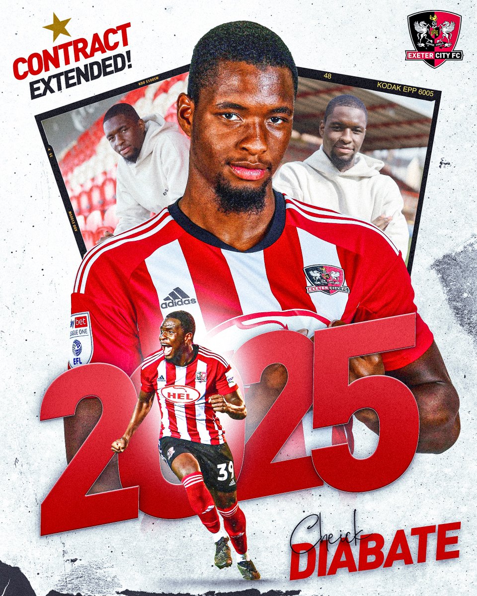 ✍️ Cheick Diabate: 2️⃣0️⃣2️⃣5️⃣ The full story, with quotes from Gary Caldwell on @C_Diabate50's contract extension ⬇️ 🔗 exetercityfc.co.uk/cd25 #ECFC #SemperFidelis