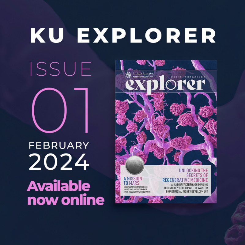 kuexplorer's tweet photo. Traveling from celestial realms to the sands of the Arabian desert, the quest for knowledge knows no boundaries.
Dive into the first issue of #KUExplorer to learn more about the pioneering research carried out at Khalifa University.