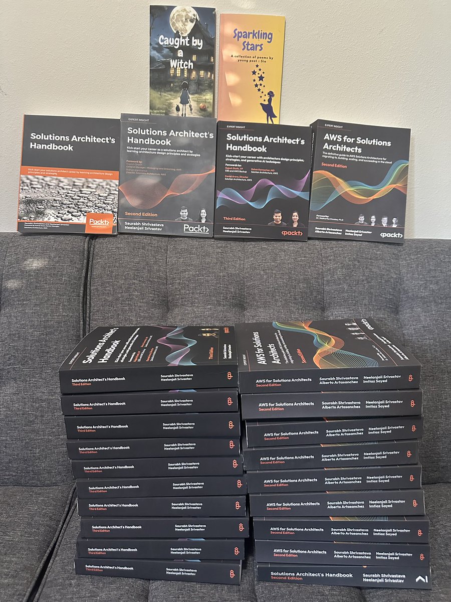 Book giveaway "Solution Architect's Handbook 3rd ed." - amazon.com/gp/product/183…
"AWS for Solutions Architects 2nd ed." - amazon.com/gp/product/180…
#booklaunch #GiveawayAlert #AWS #architecture