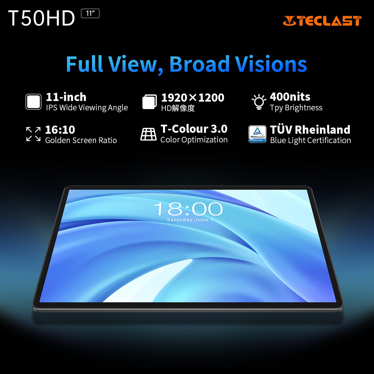 TeclastOfficial's tweet photo. See beyond the ordinary with T50HD's expansive screen. Every view is a new discovery. Embark on visual voyages.
Learn More: https://t.co/MOlljZ0dFd
#BeyondOrdinary #VisualVoyages #ExpansiveViews #DiscoveryThroughDisplay #ScreenExploration https://t.co/X9YbxkkesE
