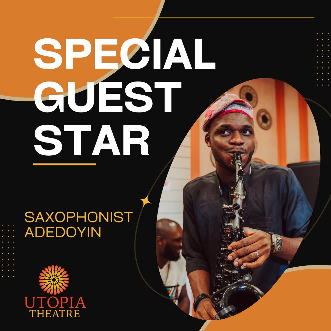 🎷 Dive into saxophone sounds with Adedoyin! Join our Youth Academy on 18 April, 5 PM at The Creative Hub, Sheffield. Unleash your musical spirit! 🎶 #UtopiaTheatre