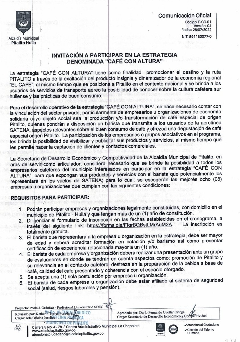 Alcaldía de Pitalito tweet media