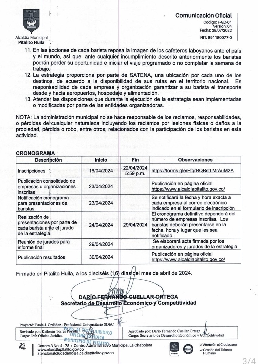 Alcaldía de Pitalito tweet media