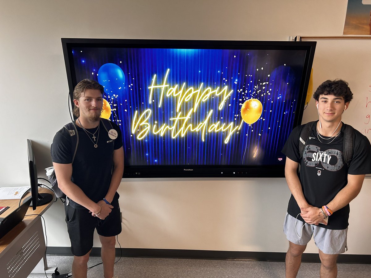 Happy Birthday to James Nunnallee and Donovan Newell. We also have the twins birthday today, Everett and Brody Clark. Happy bday boys.