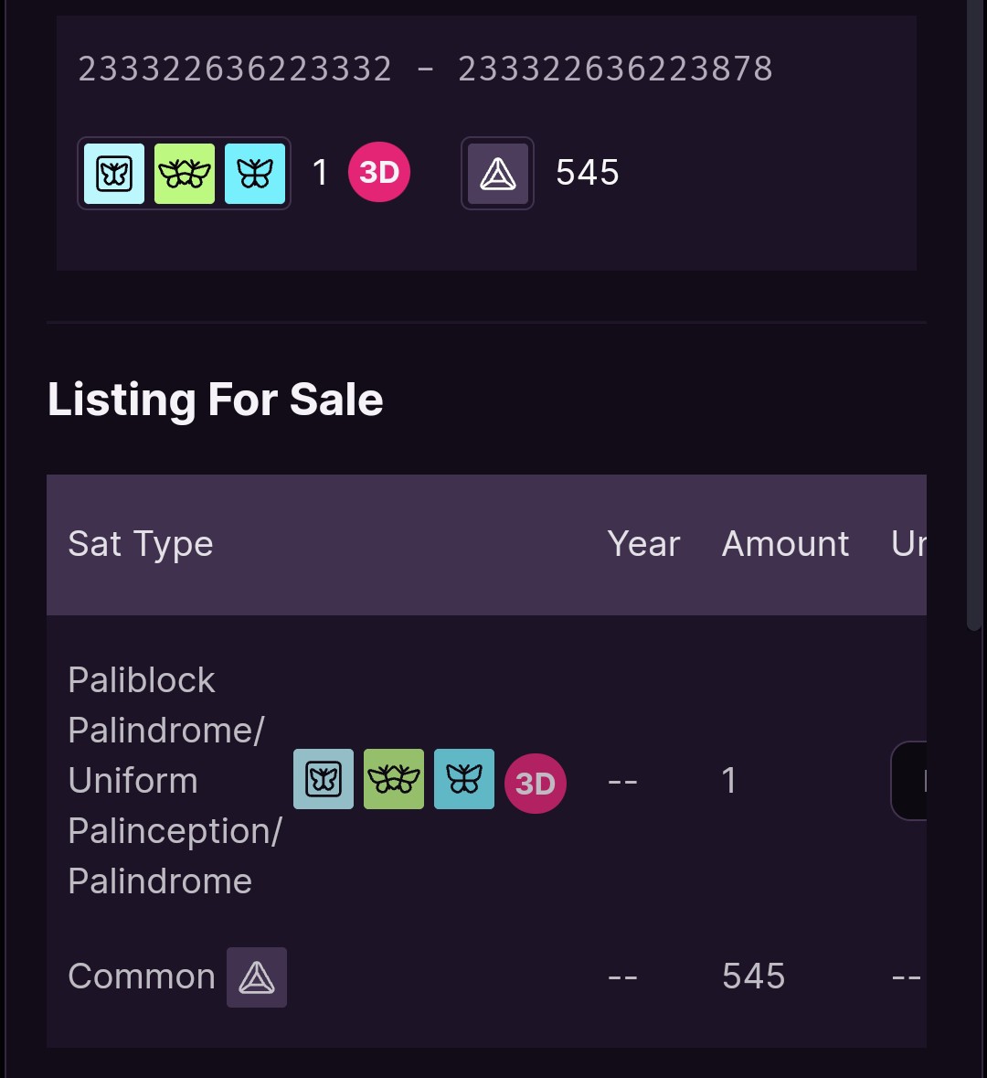 I'm officially a broken degen.
Anyone else excited about rare sats?
A 3 digit paliblock palindrome in my wallet now.
I'm damaged goods.

#raresats 
#broken