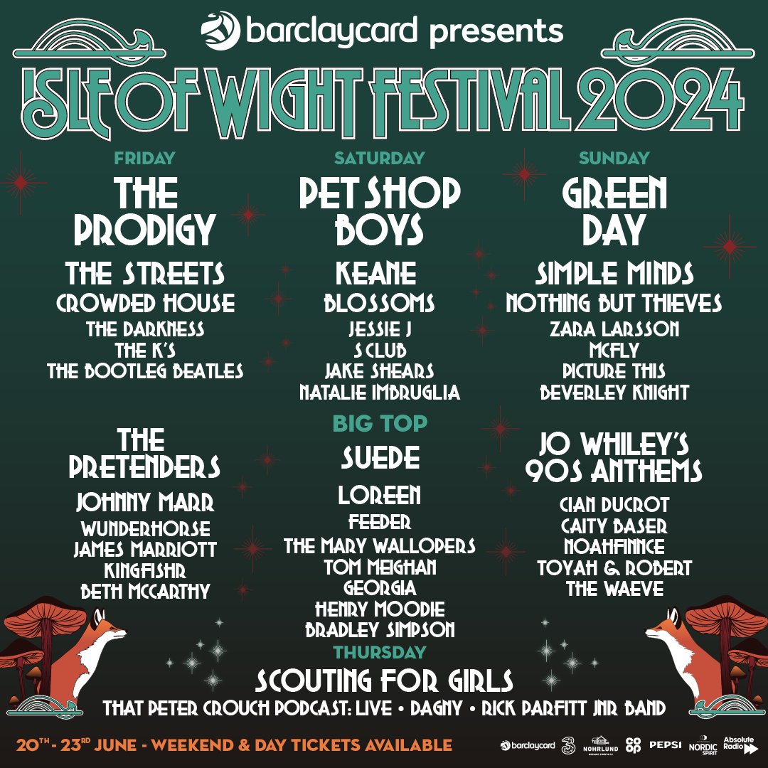 ⭐️New acts added to the Big Top⭐️️ @bethmaymccarthy, @noahfinnadams and The Waeve, a new British folk-rock project from @grahamcoxon & Rose Elinor Dougall will be joining us in Big Top over #IOW2024 weekend🤩 🎟️ via isleofwightfestival.com/onsale