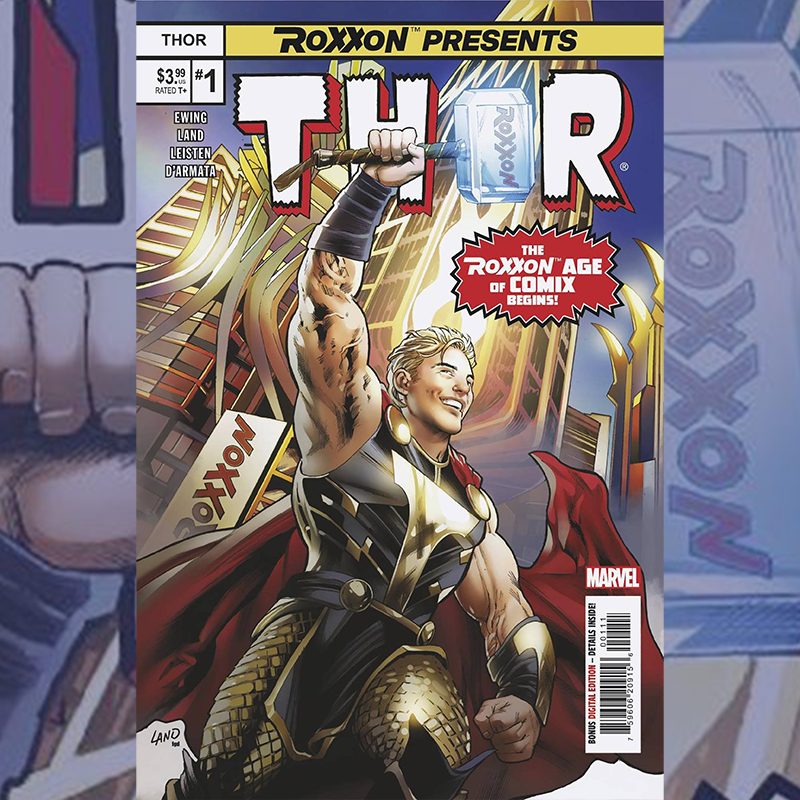 twoheadednerd's tweet photo. Matt's Pick of the Week for 4/17/24:
Roxxon Presents Thor #1 from @marvel!
Written by @Al_Ewing
Art by Greg Land
32 pages for $3.99
#NCBD #NewComicBookDay #MarvelComics #Thor #AlEwing #GregLand #Roxxon #comics #comicbooks #variantcover https://t.co/Uco17xBkuO