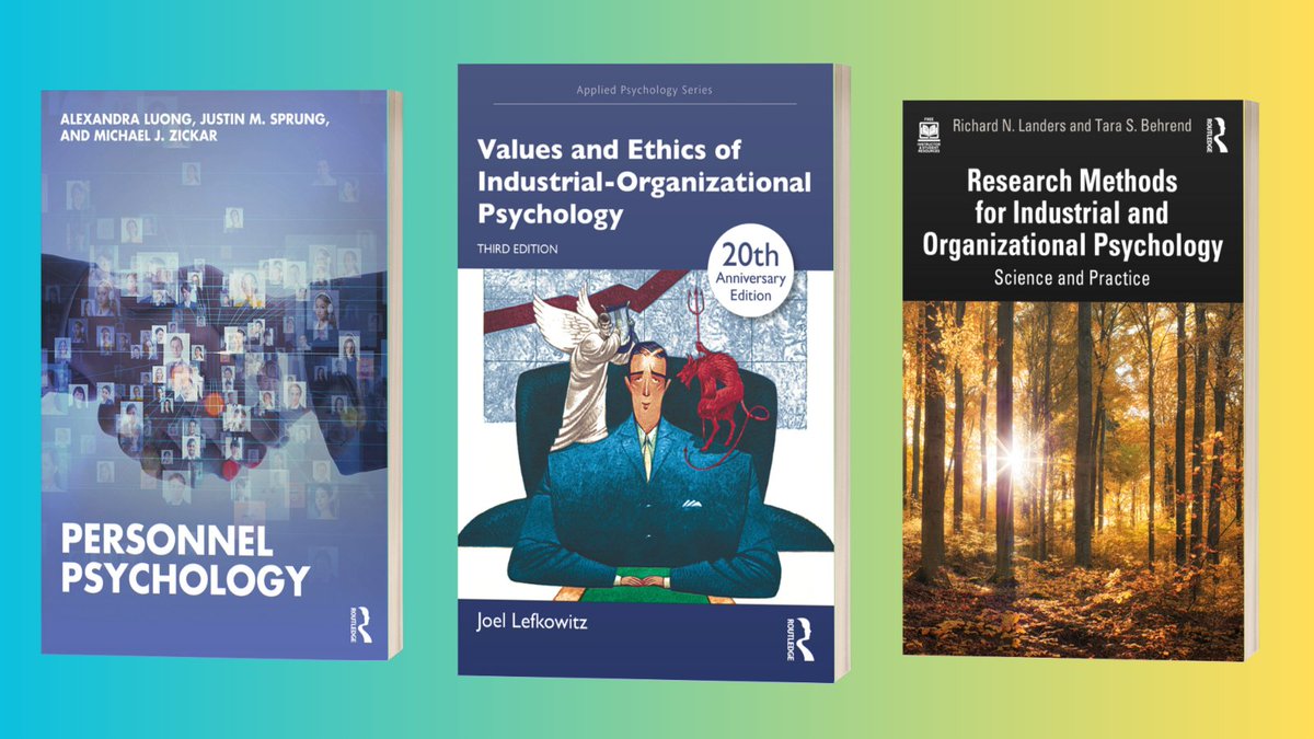 Several @tandfpsychology authors are taking part in a symposium on Performance Monitoring in Organizations at #SIOP24 this morning. Check out their recent publications at routledge.com/psychology #IOPsych #IOPsychology #NewBooks