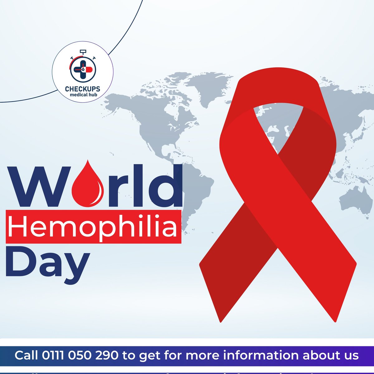Together, we can ensure a brighter future for everyone affected by hemophilia. Let's spread awareness and hope today and every day.

#CheckUpsMedical
#CheckUpsCOVA
#WorldHemophiliaDay