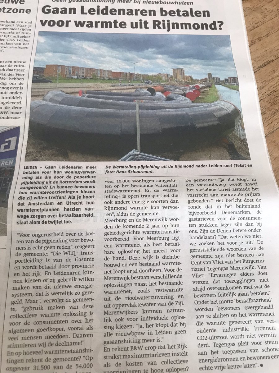 Wat goed! Merenwijkers kunnen zelf de warmtevoorziening kiezen #tegengasmerenwijk. Pleit voor steun toepassen van andere schone energiebronnen . Anders is kiezen bijna niet mogelijk.