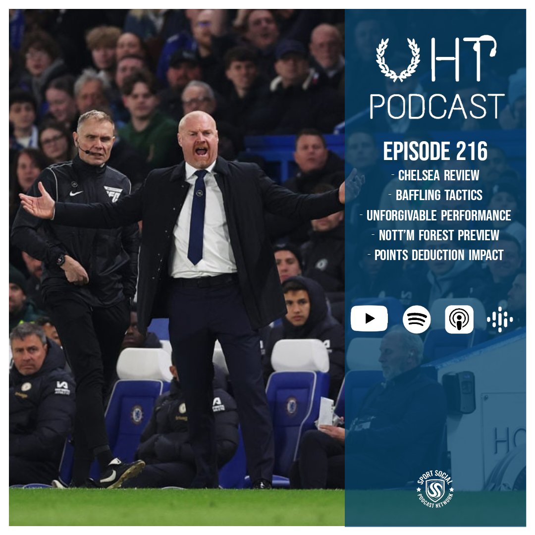 🚨🚨 EPISODE 216 OUT NOW 🚨🚨 @Baines3, @LeePazzini and @GregOK 🔵 Chelsea Review 🔵 Baffling Tactics 🔵 Unforgivable Performance Forest fan @adamjdh8 joins us for the second half 🔵 Nott'm Forest Preview 🔵 Points Deduction Impact 🔗 linktr.ee/uhtpodcast #Everton #EFC