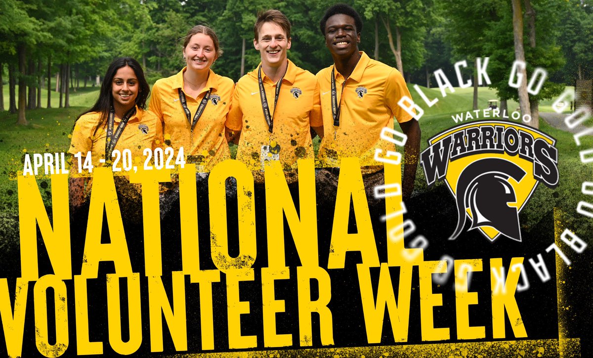 It’s National Volunteer Week 👏🏽👏🏽👏🏽 Over 460 volunteers gave back to the Warriors community this past year and we wouldn’t be able to do it without you! Thank you! 🔗 gowarriorsgo.ca/nvw #GoBlackGoGold #NationalVolunt