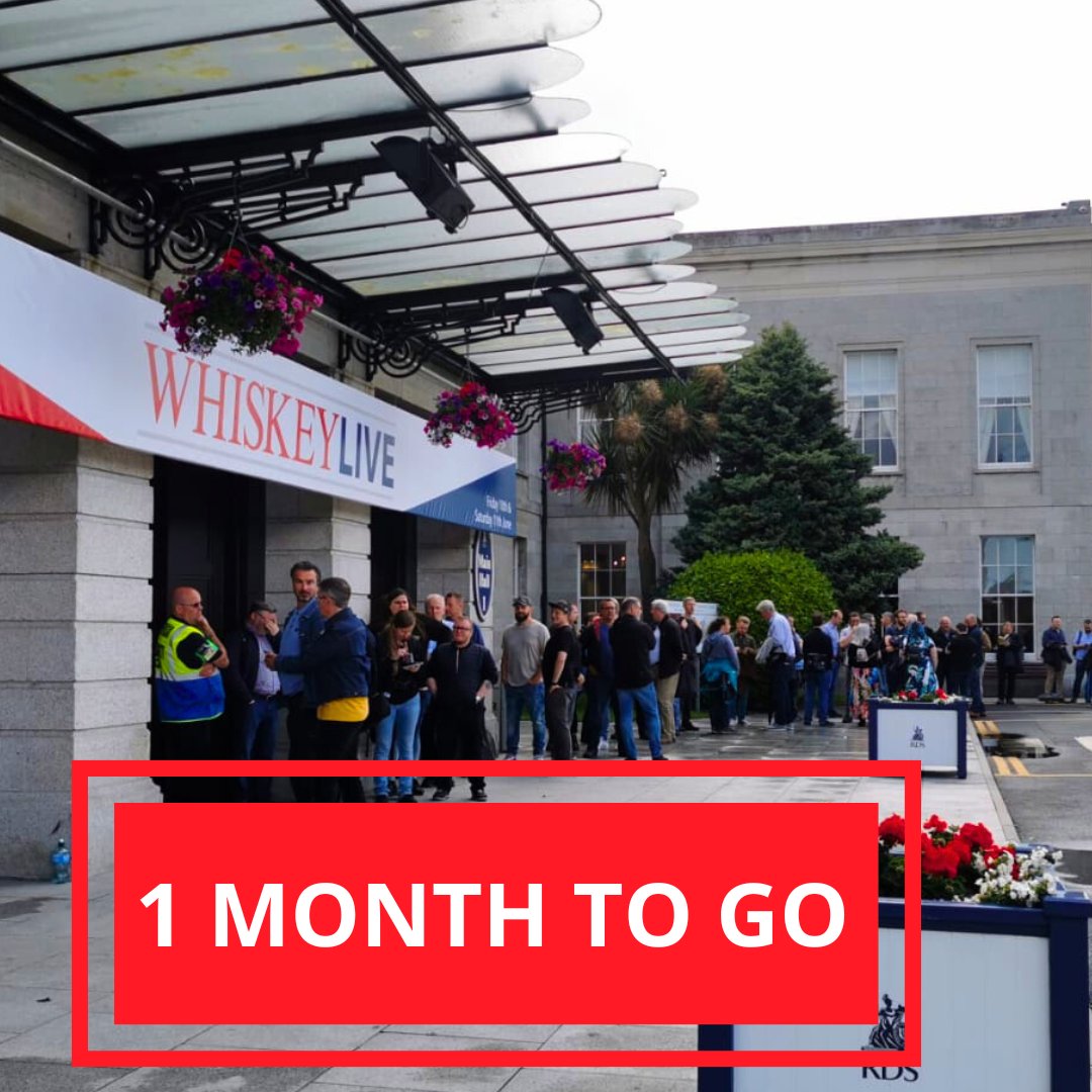 The countdown has officially begun! 🥃 Have you got your ticket yet? whiskeylivedublin.com