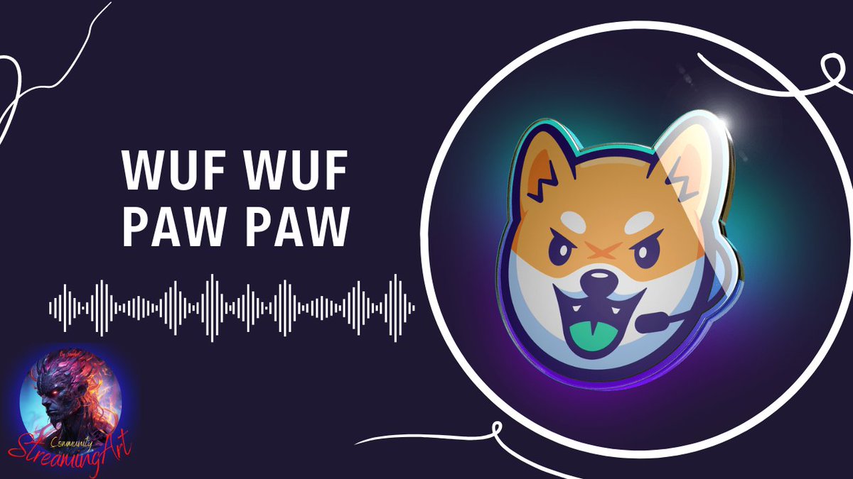 Hey there @WUFFI_Inu Gang ! After seeing how @maxytv made a nice song I decided to write down some lyrics for the amazing WUF Gang from the StreamingArt Community and PAWTNER on @WAX_io ! Here is the song that came out of it: youtu.be/dw0UYXbCPQg?si… And by the way check NOW to…