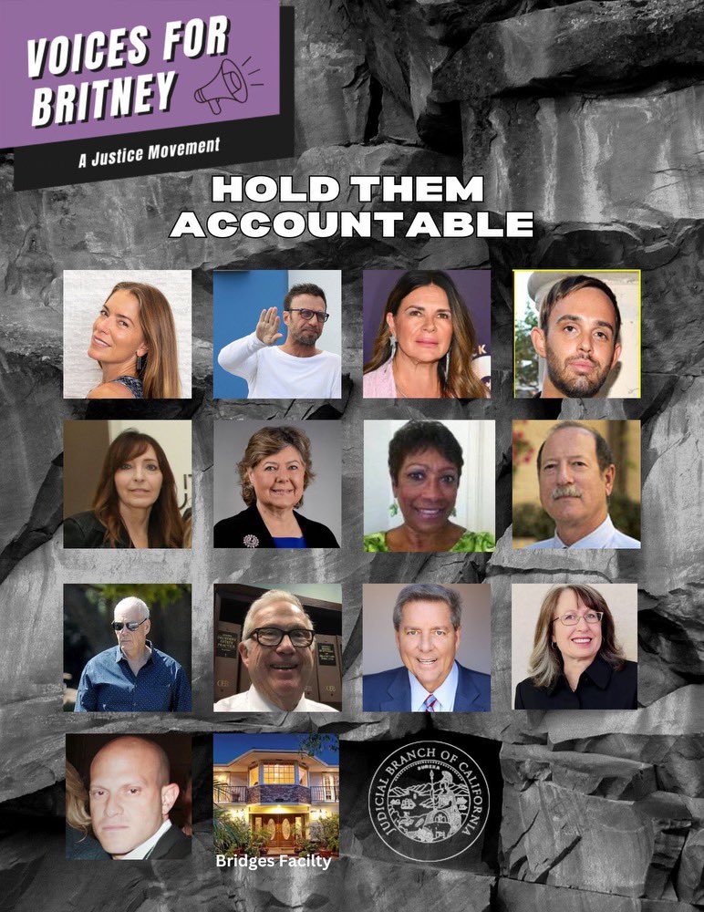 Whether u think she’s free or not, 1 thing agreed on is, Justice won’t be served until each industry player has been exposed!!! Stay tuned for new faces to be added- Azoff, Maloof’s, Ticketmaster, LiveNation 😉 #JusticeForBritney #VoicesForBritney <a href="/GT_Law/">Greenberg Traurig LLP</a> <a href="/Andy/">Andy Cohen</a> <a href="/TheJusticeDept/">U.S. Department of Justice</a>