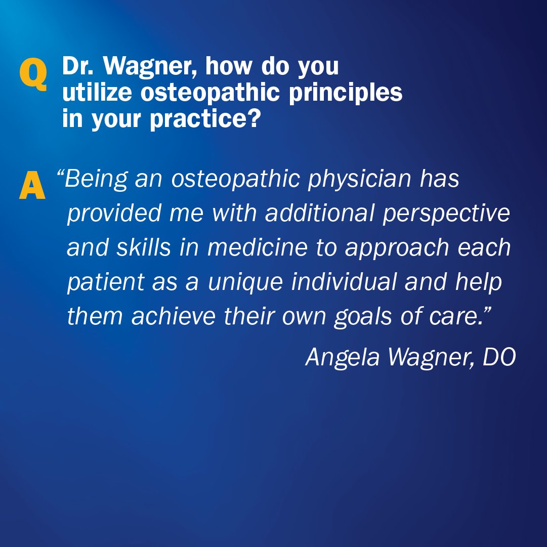 National Osteopathic Medicine Week continues with a word from Dr. Wagner! #NOMWeek #NOMWeek2024 #OsteopathicMedicine #Osteopathy #Osteopathic @aoafordos