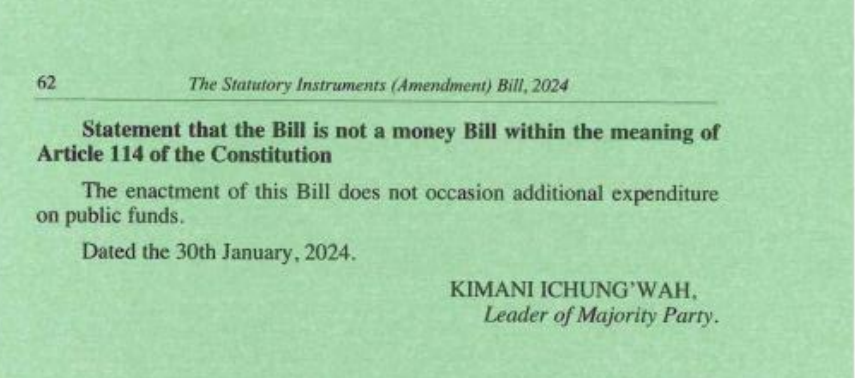 The Statutory Instruments (Amendment) Bill (National Assembly Bills No. 3 Of 2024) is read a first time in the Senate.

#BungeLiveSEN.