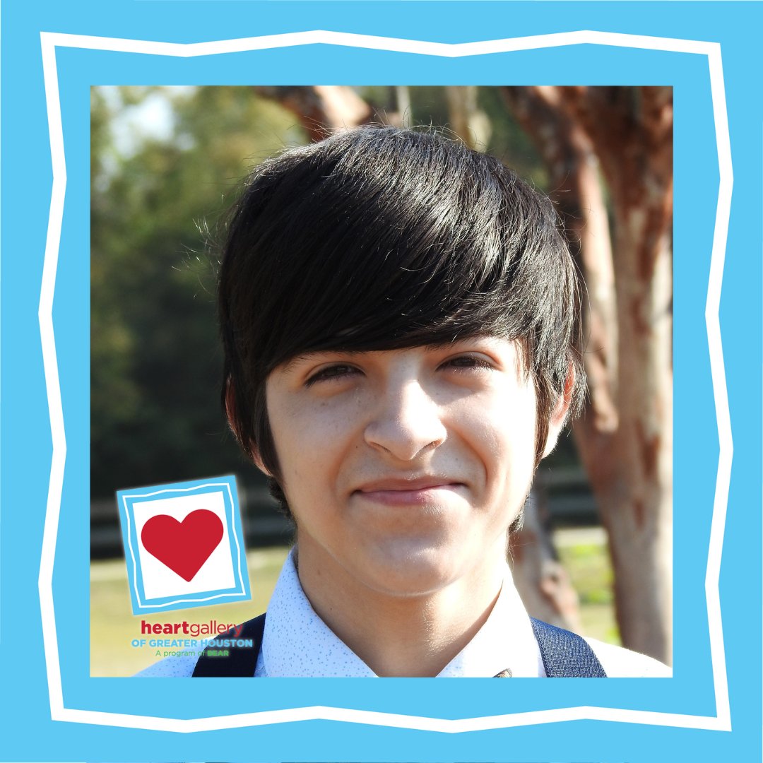 Meet Damian! Damian wants to pursue a career in engineering. He is hoping to find his #ForeverFamily ~ could it be you? 😊
❤ To learn more about Damian & all our other amazing kiddos, please visit their #HeartGalleryofGreaterHouston profiles at bit.ly/HeartGalleryHTX 
#Adoption