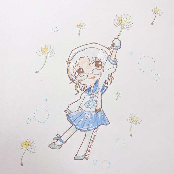 #艦これ版深夜の真剣お絵描き60分一本勝負 #艦これ版真剣お絵描き60分一本勝負_20240417 平戸ちゃん 