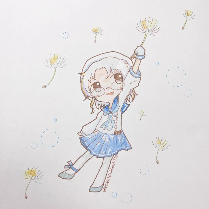 #艦これ版深夜の真剣お絵描き60分一本勝負 #艦これ版真剣お絵描き60分一本勝負_20240417 平戸ちゃん 