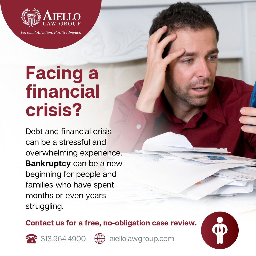 Bankruptcy can be a new beginning for people and families who have spent months or even years struggling. 

🔗bit.ly/3ThD1Bm
.
.
.
#aiellolawgroup #attorneydetroit #attorneysdetroit #lawyersdetroit #lawyerdetroit #attorneysmichigan #attorneymichigan #bankruptcy