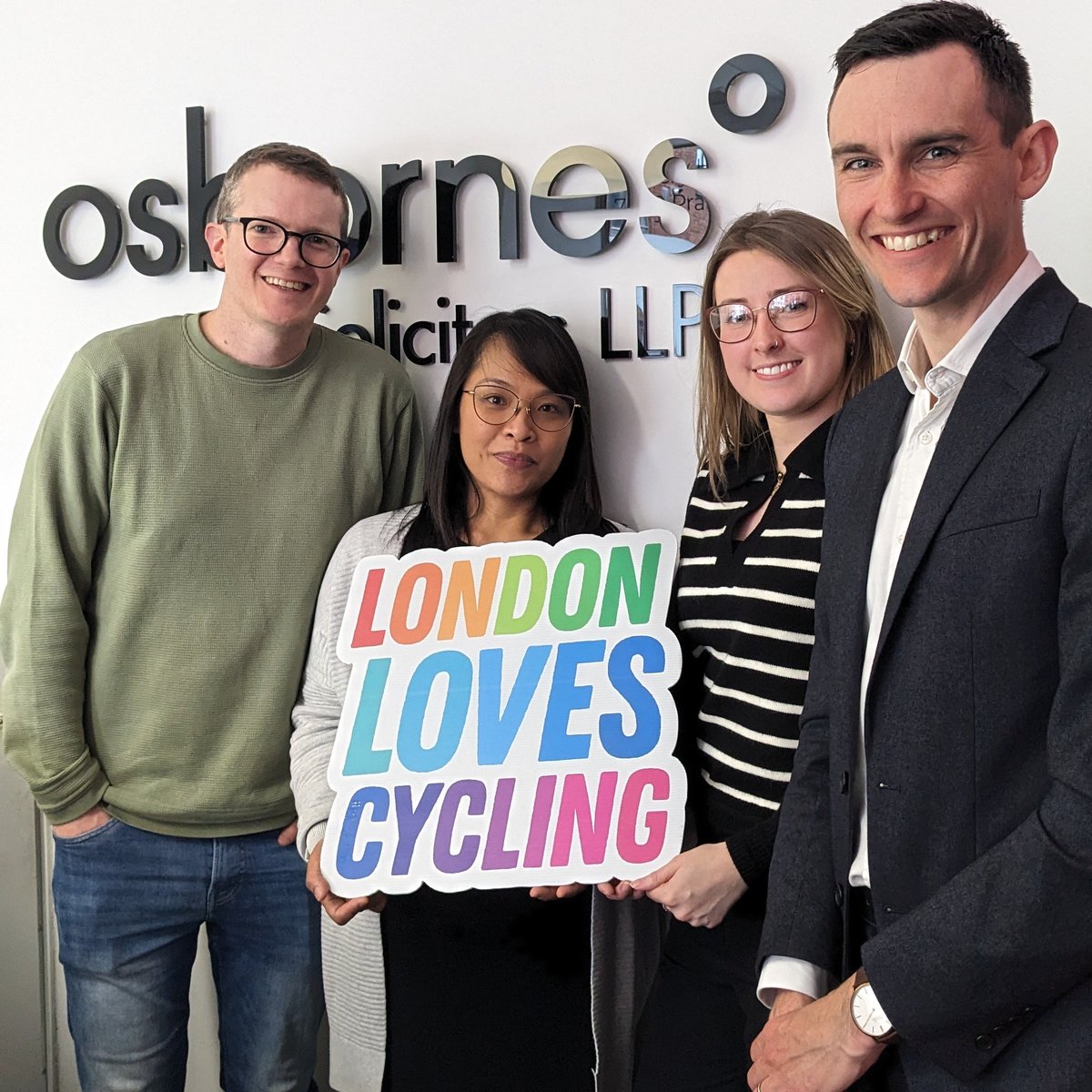 🌈Celebrating 10+ years of partnership with <a href="/OsbornesLaw/">Osbornes Law</a>: leading law firm with <a href="/thelegal500/">The Legal 500</a> <a href="/thetimes/">The Times and The Sunday Times</a> &amp; Chambers. They really get it, because they love cycling too #LondonLovesCycling 

🚲 lcc.org.uk/legal-advice/ [1/4]