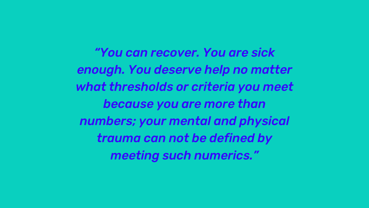 In today's blog, Meg shares her experiences of choosing DIY recovery when told she wasn't 'sick' enough to meet thresholds for public health care. 🧡 Read Meg's story 👇 bit.ly/3w4Ugho