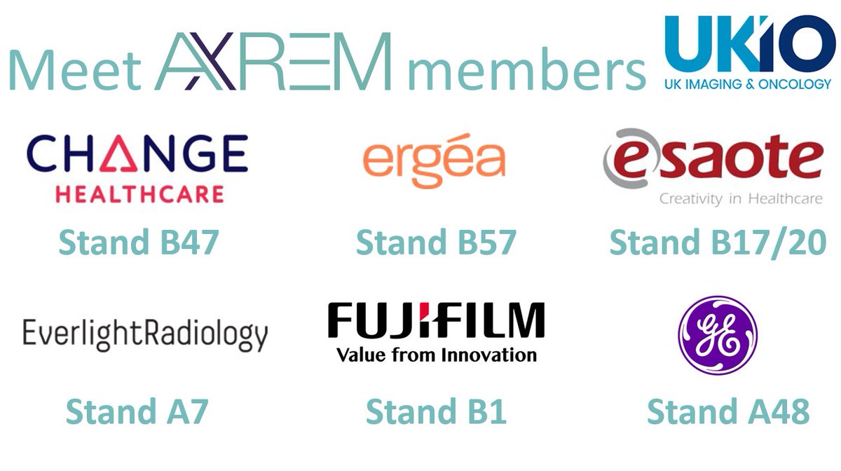 30 AXREM members will be exhibiting at this years @UKIOCongress in Liverpool from 10-12th June, these members include @Change_HC #Ergea @Esaote @EverlightRad @FujifilmHCUK & @GEHealthCare Visit their stands to see all the latest innovations