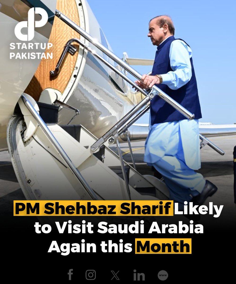 Prime Minister Shehbaz Sharif is anticipated to undertake a visit to Saudi Arabia on April 28 and 29. Sources   

#Saudiarabia #Pakistan #Visit #BilateralRelations #PM