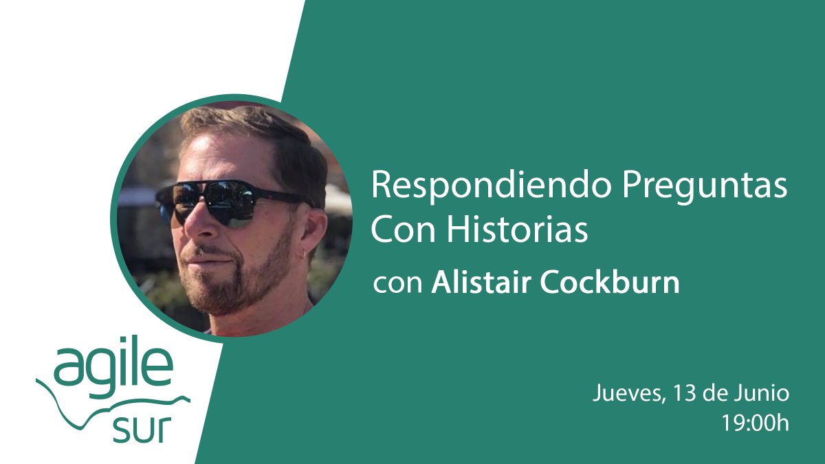 El 13 de junio tenemos visita de lujo en la <a href="/etsii/">ETS Ing. Informática</a> de #Sevilla. Nada menos que <a href="/TotherAlistair/">The Other Alistair</a> en un evento en español, gratuito, y para toda la comunidad.  

meetup.com/es-ES/agile-su…

Muchísimas gracias a Alistair, a la escuela y a <a href="/mmartinadan/">Miguel Ángel Martín</a> por hacerlo posible.
