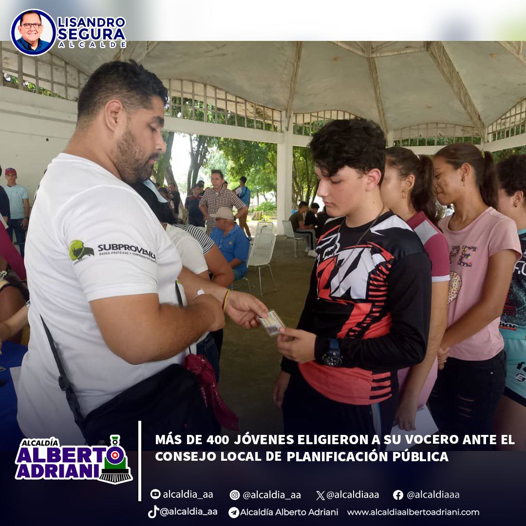 parroquia Rómulo Betancourt. ✔Tras el proceso electoral, resultó electo como vocero principal el joven Jorge Bello, quien obtuvo 403 votos a su favor y Rainer Colón con 05 votos se convirtió en suplente y 05 votos fueron nulos. ✔La responsabilidad de conducir el proceso y el