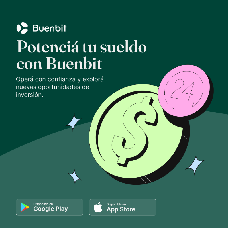 NexoARGENTINA's tweet photo. ¡Potenciá tu sueldo con Buenbit! 💼💰 Operá con total confianza y explorá nuevas oportunidades de inversión. Con nuestra plataforma podés invertir con tranquilidad y sin complicaciones.

Descargá la app hoy mismo y comenzá a construir un futuro financiero sólido y exitoso