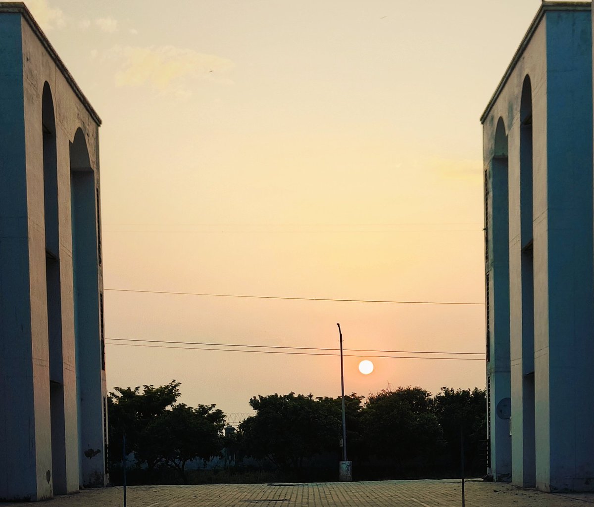 Blessed Sunset at #RGNUL campus! 
#SunsetViews 
#SunsetXVibes 
#NaturalBeauty