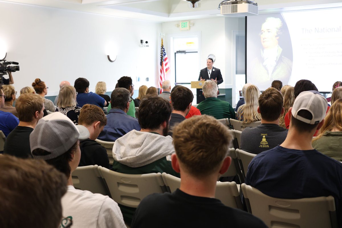 SRUAdvancement's tweet photo. ICYMI

🎤 Last week, SRU alum, Brady Crytzer, '08, '10M, visited campus to speak about his book "The Whiskey Rebellion: A Distilled History of an American Crisis."

📺 The talk was also recorded for broadcast on C-SPAN. We'll keep you posted on the air date. https://t.co/zFmMhv3juX