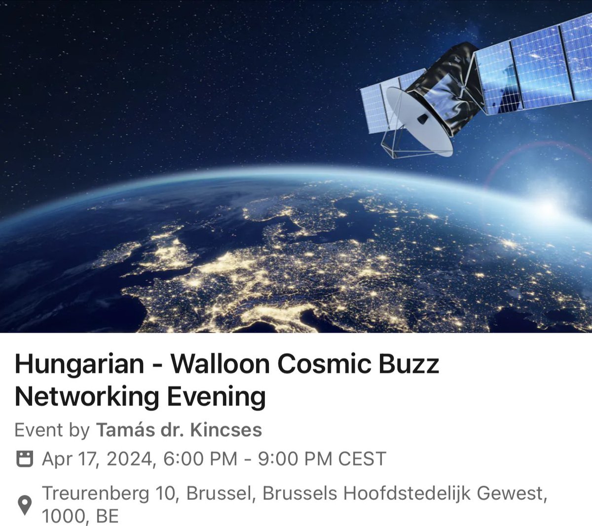 🇭🇺🤝🇧🇪🛰 Join us TONIGHT for the Hungarian - Walloon #Cosmic #Buzz #Networking Evening in our #Embassy’s @Liszt_Inst_Bxl‼️🚀 Connect with more than 35 #industry leaders from the Hungarian #space sector and discover the synergies of #Belgian-#Hungarian collaboration. 👉…