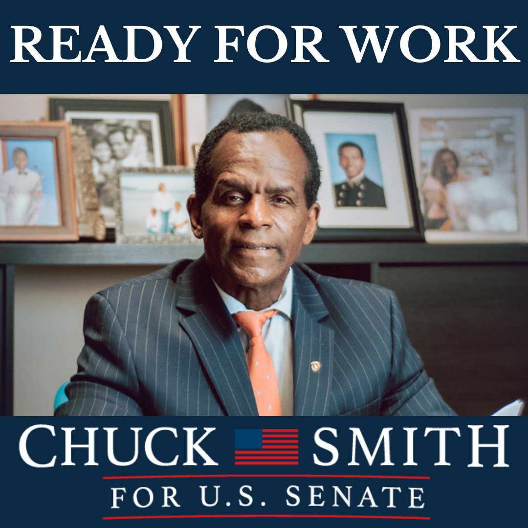 I've worked hard my entire life, for the Marines, for the U.S. Navy as a Judge Advocate, for my clients, and for my family. Now, I'm ready to work for you, as your next Senator. To learn more, visit: chucksmithva.com