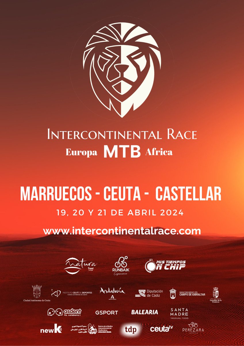 🚵‍♀️🌟 ¡Ceuta se prepara para la Intercontinental Race MTB del 19 al 21 de abril! 🌟🚵‍♂️ Con las etapas de Marruecos, Ceuta y Castellar de la Frontera, con causas benéficas, ¡y la presencia especial de Pedro Delgado! ¡No te lo pierdas! 🎉🚵‍♀️🚵‍♂️ #TurismoDeCeuta #IntercontinentalRaceMTB