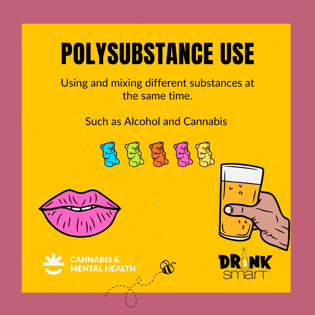 Ever heard of 'polysubstance use'? 🤔 

It involves using multiple substances together — is it common, and what are the risks? 

Click to learn more.

* Facts provided by @CannabisMental.

#DrinkSmartTIPS #cannabisandmentalhealth