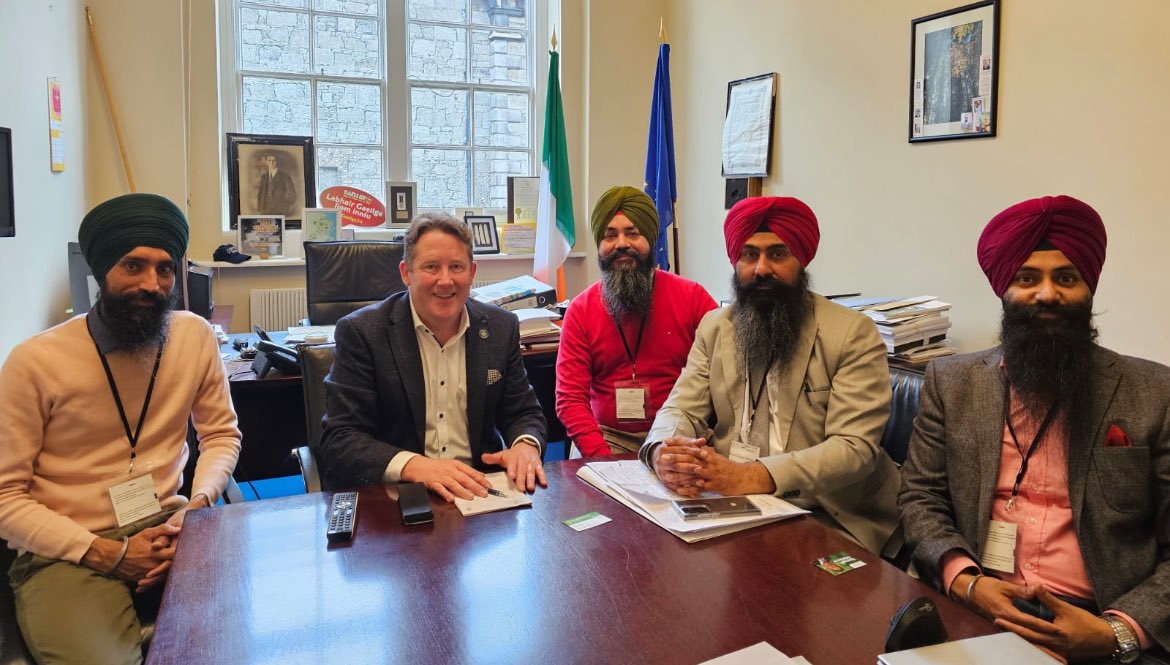 Great to catch up with Gurdwara Director, Manmeet Singh & representatives of Ireland’s Sikh community today.