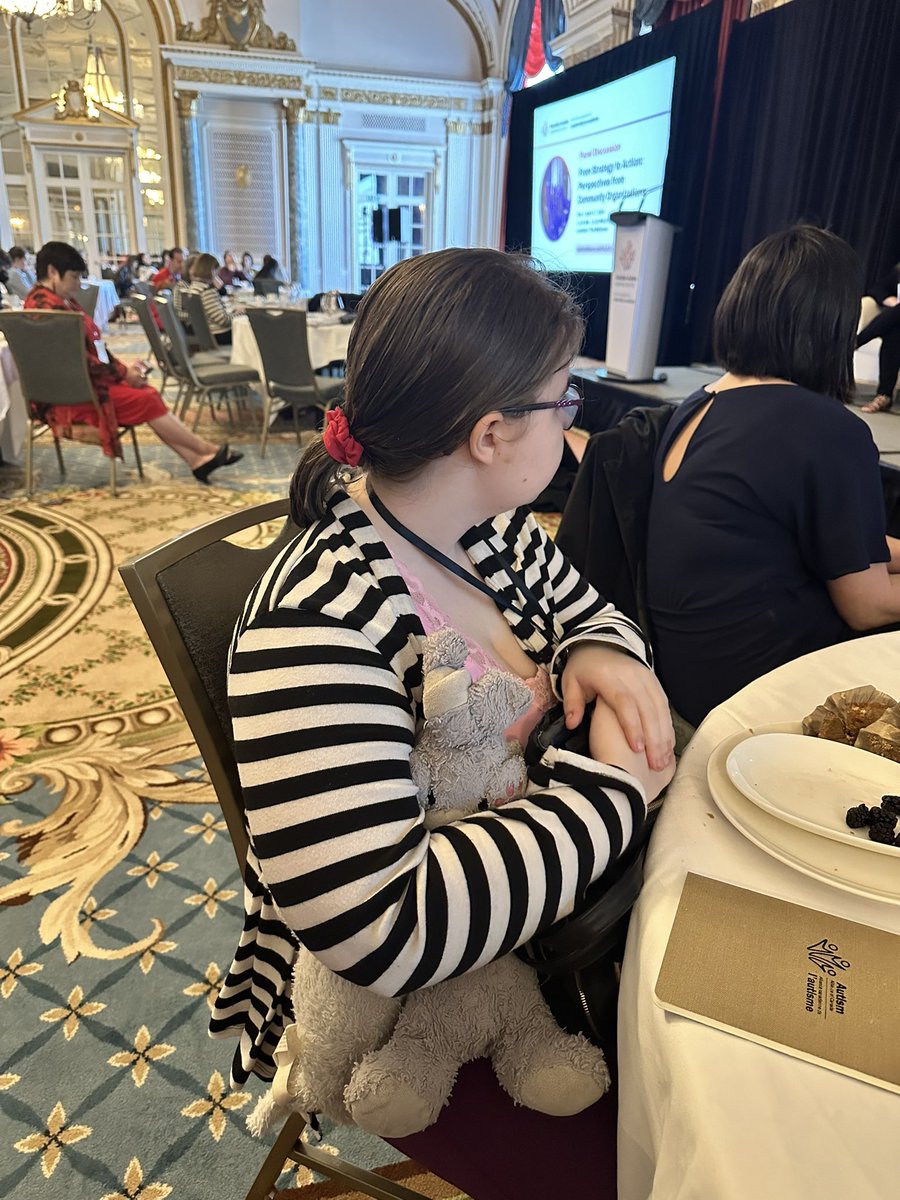 I’m proud the my youngest daughter is with me at her first autism conference. Learning about advocacy now will help her grow her self-advocacy skills & harness the power of united voice advocacy that we have in @AllianceAutism #CALS2024
