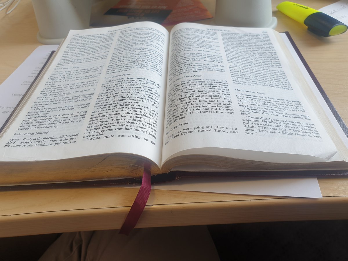 I've read three quarters of the way through the Bible and literally the main character of the whole thing just died.

It's gonna take a miracle to turn this around.